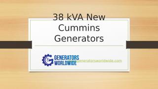 38 kVA New Cummins Generators.pptx