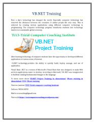 VB.NET Training .doc