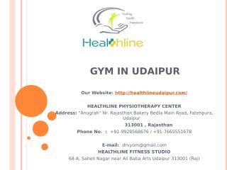 Gym in udaipur - Healthlineudaipur.pptx